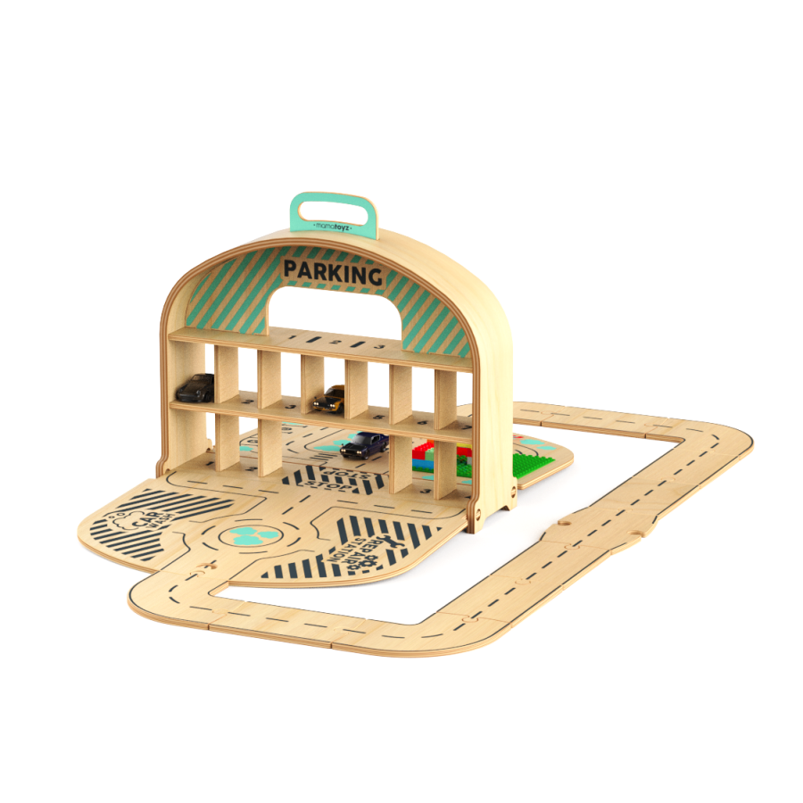 Carry Park Ahşap Otopark Seti