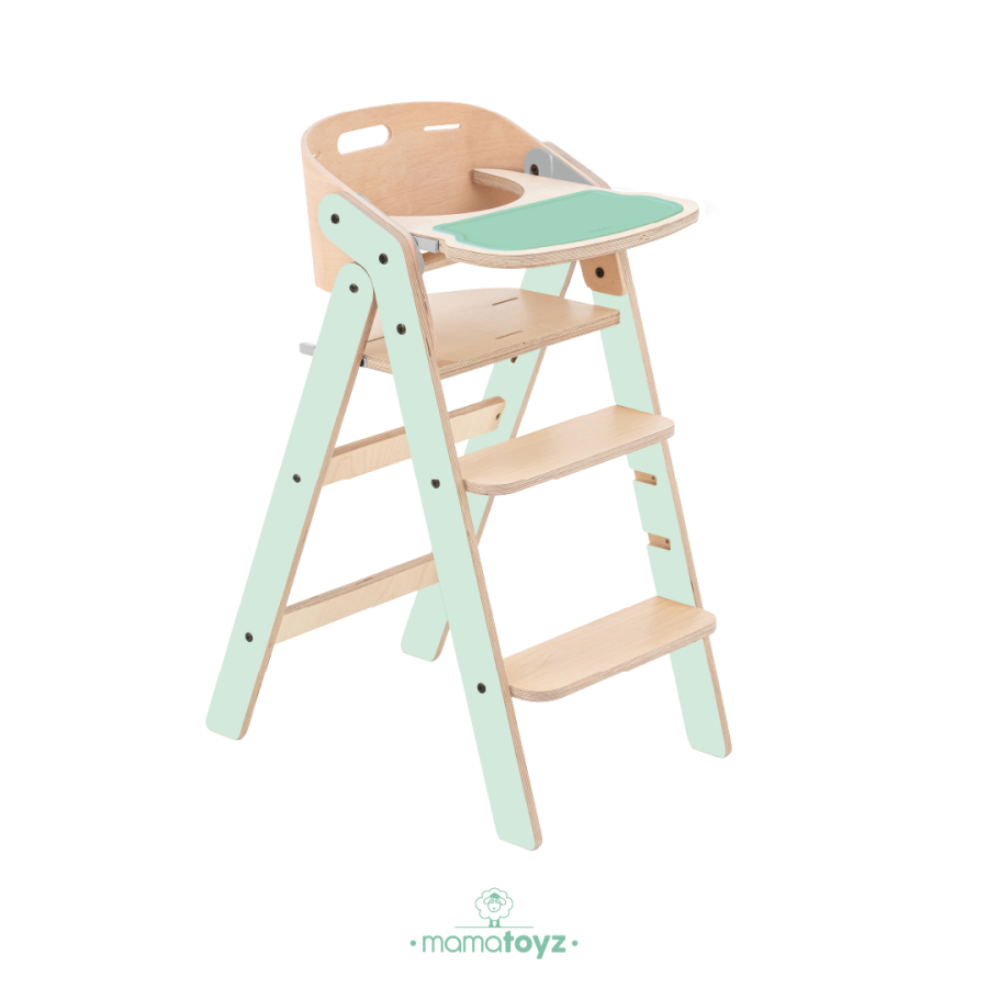10MYCHAIR AllInOne  Mint - Foldable Highchair Mama Sandalyesi