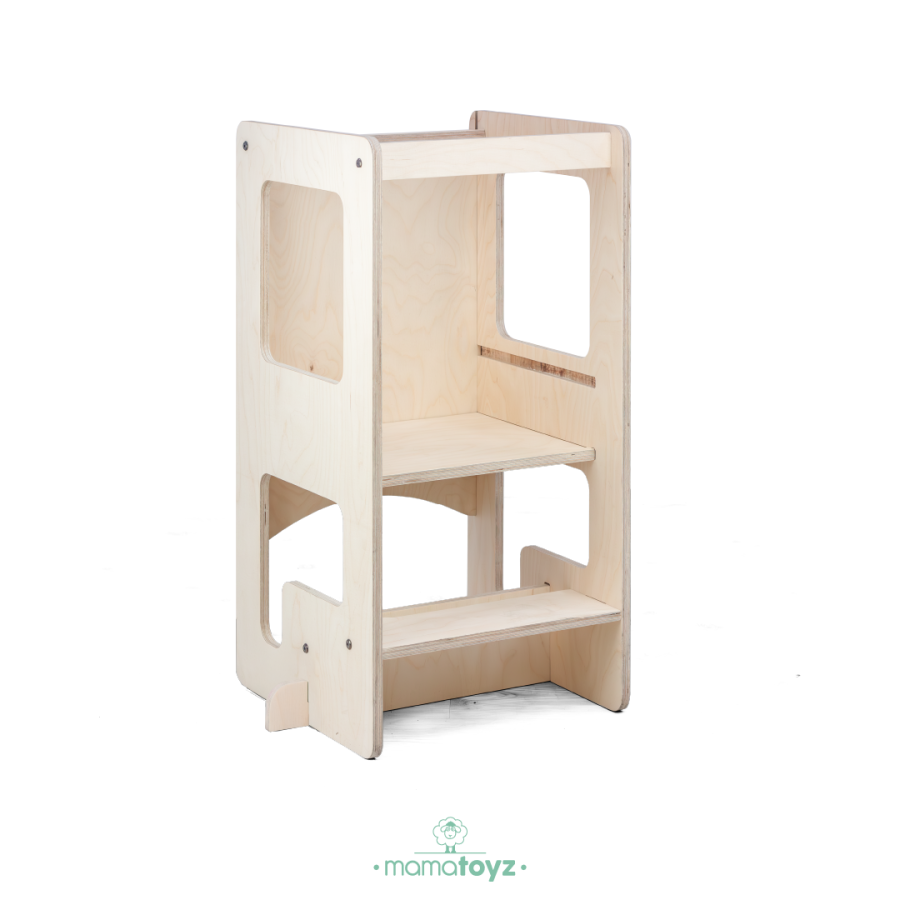 Flip | Natural 3'ü 1 Arada Öğrenme Kulesi & Aktivite Masası & Yazı Tahtası